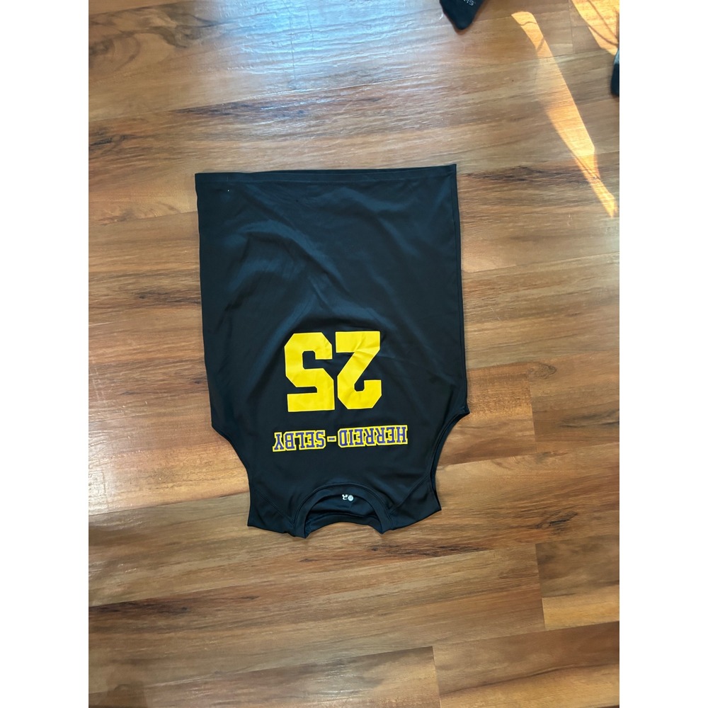 Badger Sport Herreid-Selby Basketball‎ Tank Top Black Yellow Begeman 25 Mens XL